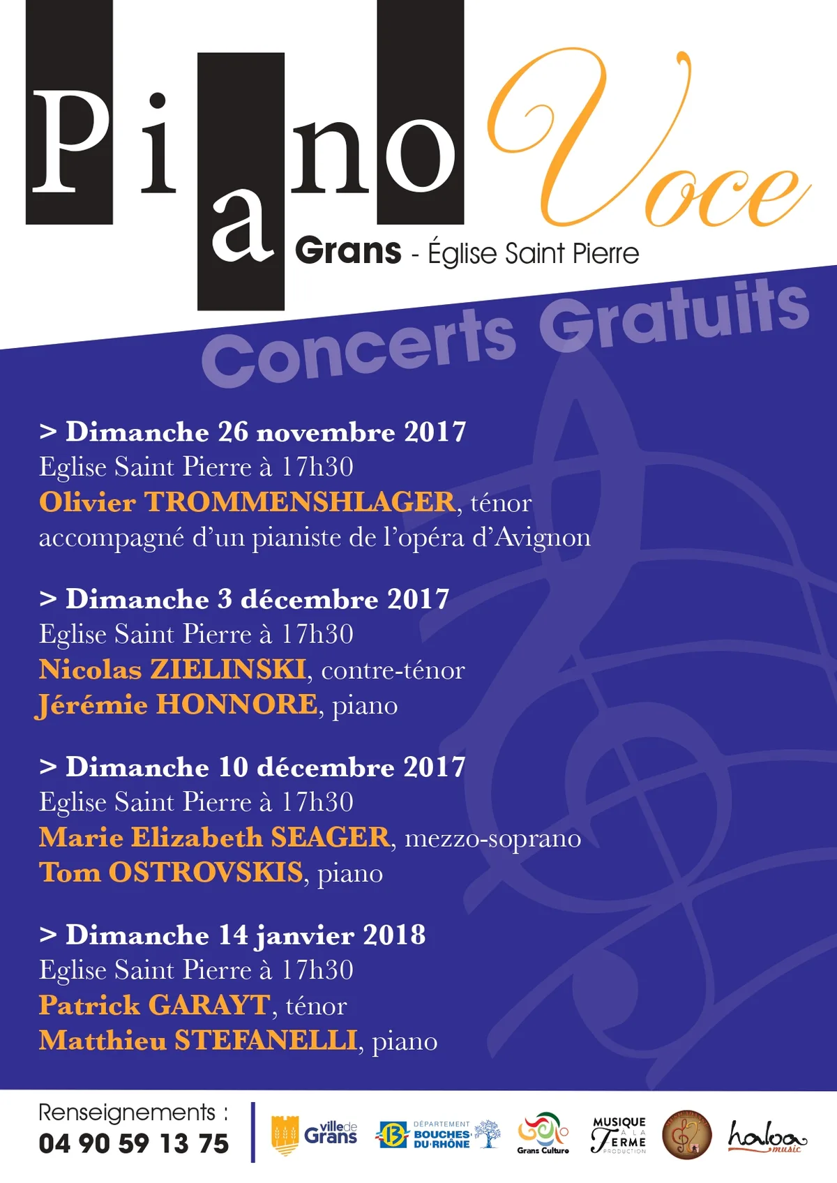 Affiche du concert